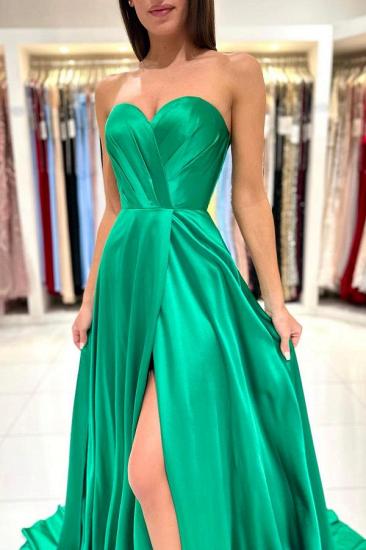 Green Evening Dress Plain | Long Prom Dresses Cheap_3