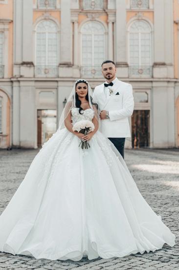 Princess Wedding Dresses Glitter Wedding Dresses with Lace_1