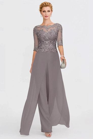 Mother of the Bride Pantsuit with Jacket Formal Pantsuits Long_3
