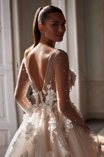 Sexy Wedding Dresses V Neck | Wedding Dresses A Line Lace_3