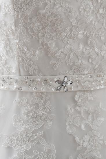 Princess V-neck Tulle Elegant Wedding Dress With Lace_5