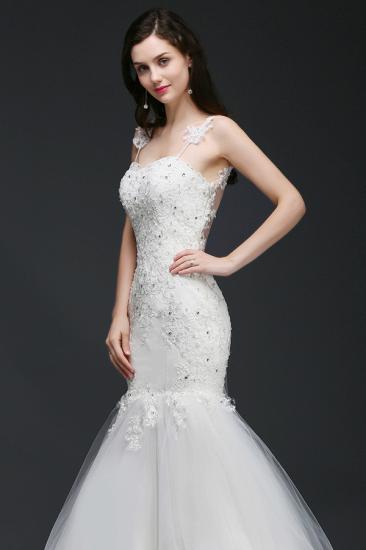 ANDI | Mermaid Spaghetti Strap Romantic Wedding Dress With Beading_5