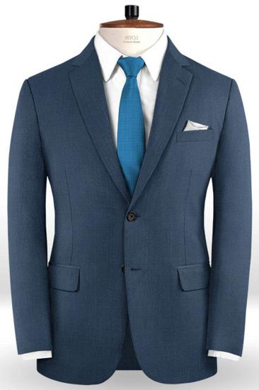 New Trendy Navy Blue Slim Fit Mens Suit | Formal Business Blazer 2 Groom Tuxedos_3