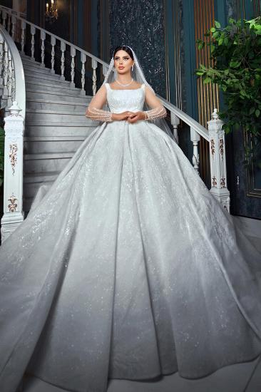 Extravagant Wedding Dresses Princess Lace Wedding Dresses with Glitter