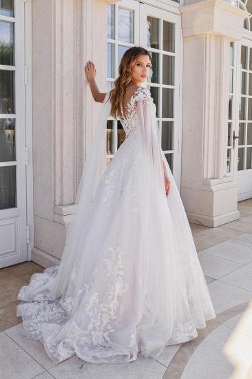 Beautiful Wedding Dresses A Line Boho Wedding Dresses Lace_2