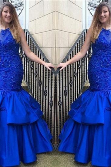 Royal Blue Prom Dresses | Sleeveless Mermaid Evening Gowns_2