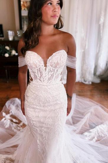 Beautiful Wedding Dresses White | Wedding dresses mermaid lace_3