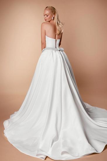 Beautiful Satin Wedding Dresses A Line Wedding Dresses Cheap Online_3