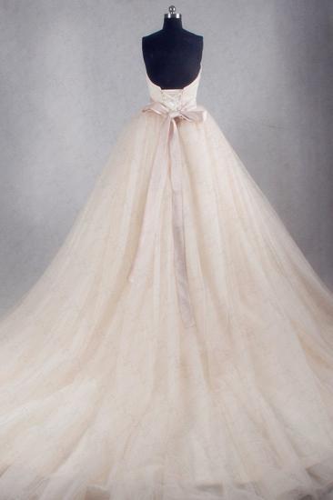 Bradyonlinewholesale Ball Gown Strapless Sweetheart Tulle Wedding Dress Sweetheart Sleeveless Ruffles Bridal Gowns Online_2