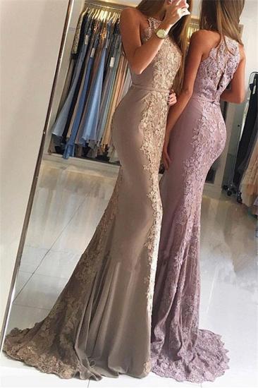 Elegant Sleeveless Lace Evening Dresses Cheap | Sexy Mermaid Prom Dresses_2