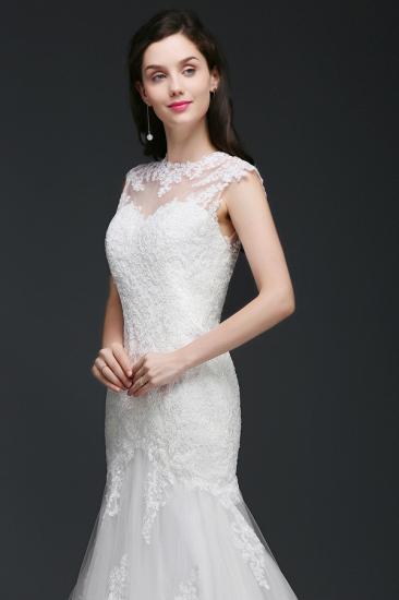 AMYA | Mermaid Jewel Elegant Wedding Dress With Lace_3