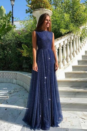 Elegant Sparkly Sequins Aline Evening Maxi Dress_1