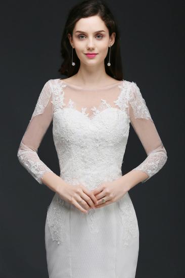 ANA | Mermaid Jewel White Wedding Dress With Lace_3