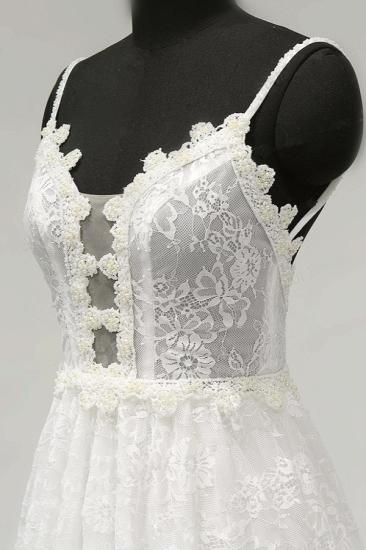 Bradyonlinewholesale Sexy V-neck Tulle Lace Wedding Dress Spaghetti Straps V-Neck Appliques Bridal Gowns Online_4