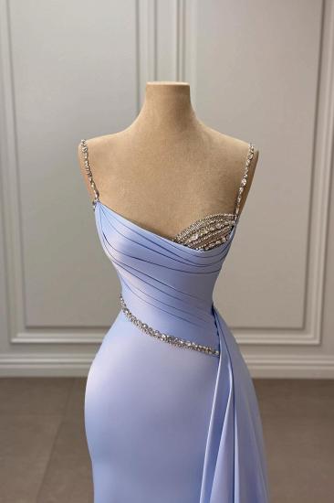 Blue Evening Dresses Long Cheap Prom Dresses with Glitter_2