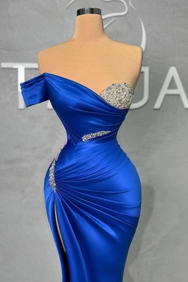 Designer Prom Dresses King Blue | Evening dresses long glitter_2