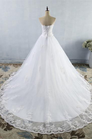 Bradyonlinewholesale Stylish Strapless Sweetheart A-Line Wedding Dress Sleeveless Appliques Bridal Gowns Online_2