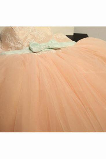 Cute Sweetheart Lace Tulle Short Cocktail Dresses with Bowknot Lace-up Pink Homecoming Dresses for Juniors_4