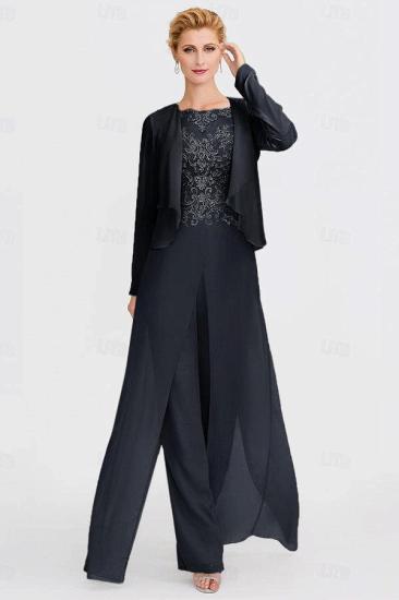 Mother of the Bride Pantsuit with Jacket Formal Pantsuits Long_8