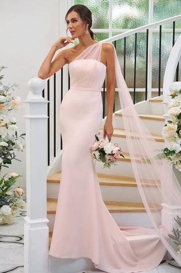 Designer Bridesmaid Dresses Cheap | Pink maid of honor dresses long_1