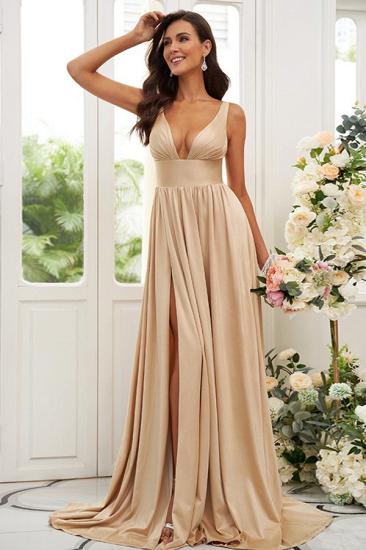 Gold Long Bridesmaid Dresses Cheap | Dresses for bridesmaids