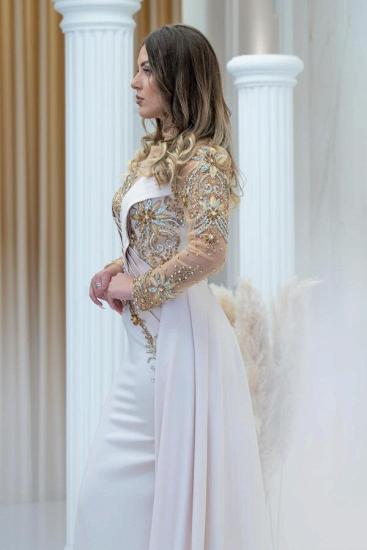 Elegant evening dresses long glitter | prom dresses with sleeves_3