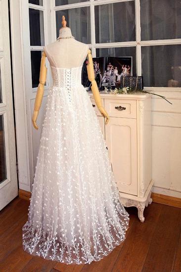 Bradyonlinewholesale Gorgeous Sweetheart Long Spaghetti Straps Wedding Dress Sleeveless Appliques Bridal Gowns On Sale_5