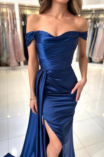 Navy Blue Long Prom Dresses Cheap | Simple Prom Dresses Online_5