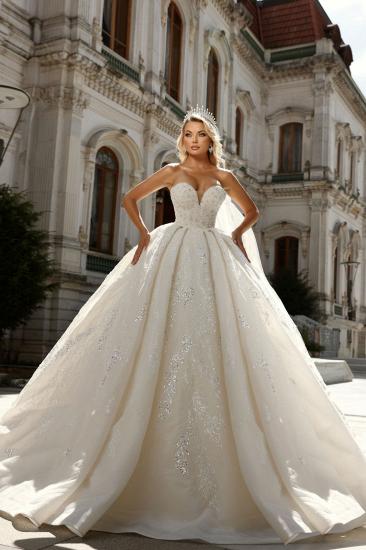 Luxurious Wedding Dresses A Line Lace Glitter Wedding Dresses Online