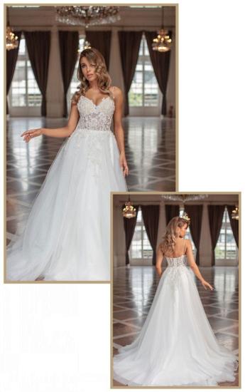 Designer wedding dresses with lace | Wedding dresses A line_4