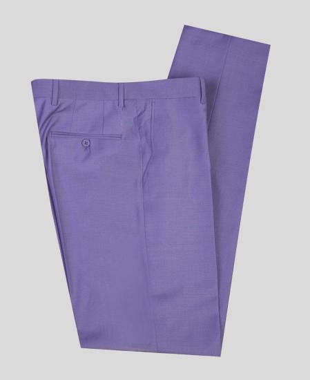 Purple Pointed Lapel Three Piece Best Fit Men Suits_5