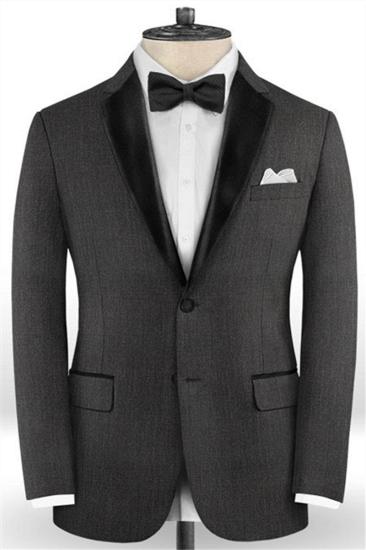 Mauricio Dark Grey Slim Fit Mens Suit | New Formal Dress Two Piece_1