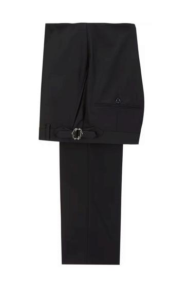 Quinn White Peaked Lapel Close Fitting Prom Suits_2