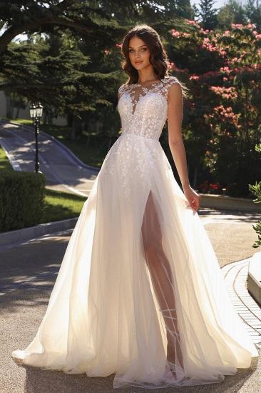Designer Wedding Dresses A Line Lace Tulle Bridal Gowns Online