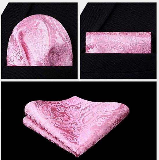 Fashion Silk Light Pink Paisley Mens Vest for Prom Online_4