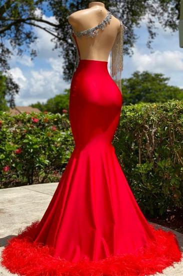 Sexy Prom Dresses Long Red | Ostrich Feather Skirt Gown Evening dresses_2