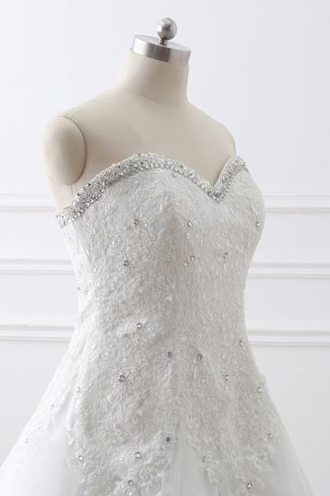 Princess Sweetheart Tulle Wedding Dress With Lace_2