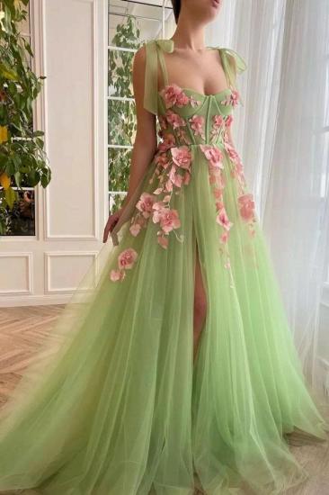 Long Green Evening Dresses Cheap | Homecoming dresses Simple_1
