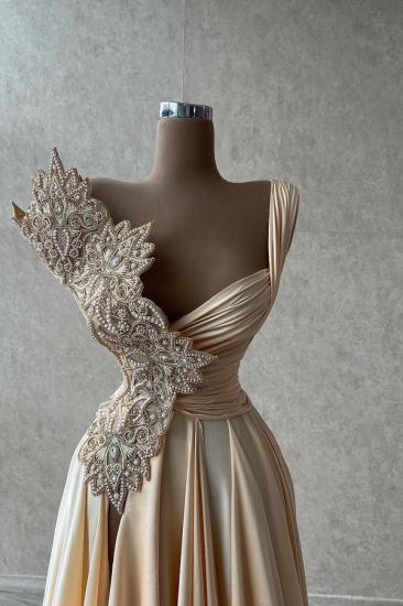 Designer Floor Length Sequined Evening Gown | Elegant prom dresses_2