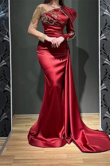 Evening Dresses Long Red | prom dresses with sleeves
