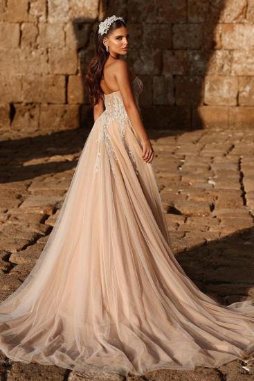 Elegant Wedding Dresses A Line Glitter | Wedding dresses with lace_2