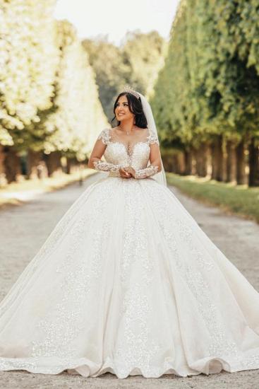 Princess Wedding Dress With Lace | Wedding dresses with sleeves_1