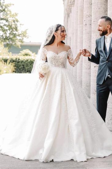 Vintage Wedding Dresses A Line Lace | Wedding dresses with sleeves_1