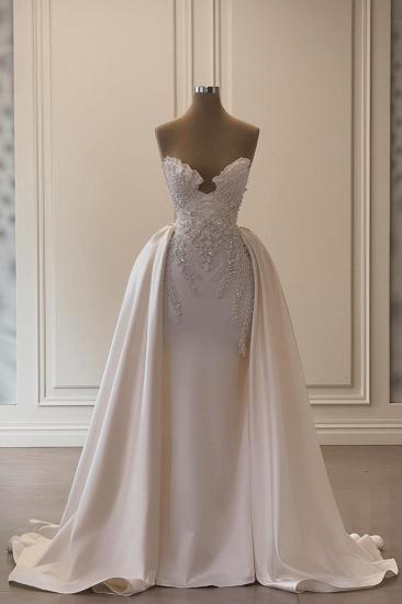 Formal Evening Dresses Long White Prom Dresses Ball Gowns with Lace_1