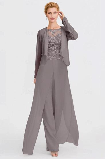 Mother of the Bride Pantsuit with Jacket Formal Pantsuits Long