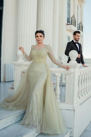 Modern Evening Dresses Long With Sleeves Prom Dresses Glitter_7