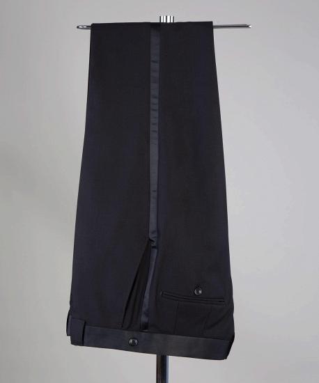 Latest Design Black Bespoke Men Suits With Speical Shiny Laple_7