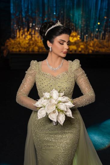Modern Evening Dresses Long With Sleeves Prom Dresses Glitter_4