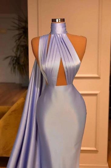Sexy Lilac One-shoulder Mermaid Long Prom Dresses Online_2