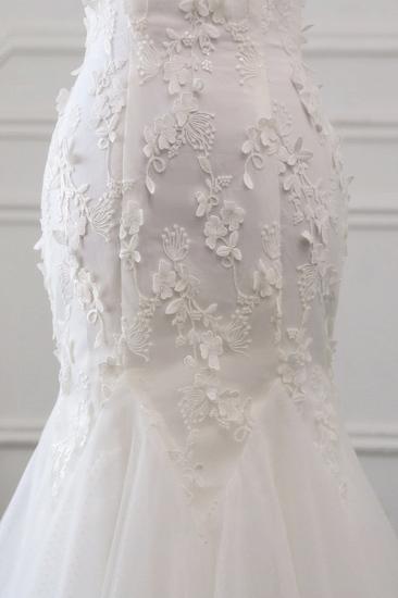 Bradyonlinewholesale Gorgeous Tulle Sweetheart Long Mermaid Wedding Dresses with Lace Online_6